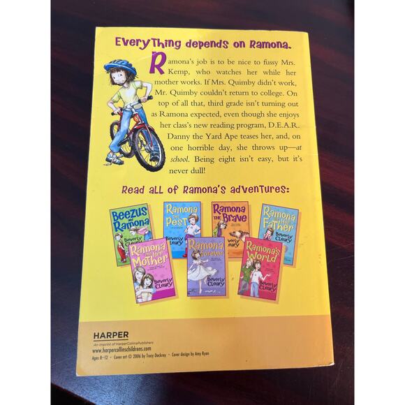 Ramona Quimby Books Lot of 4 Beverly Clearly - Picture 9 of 11